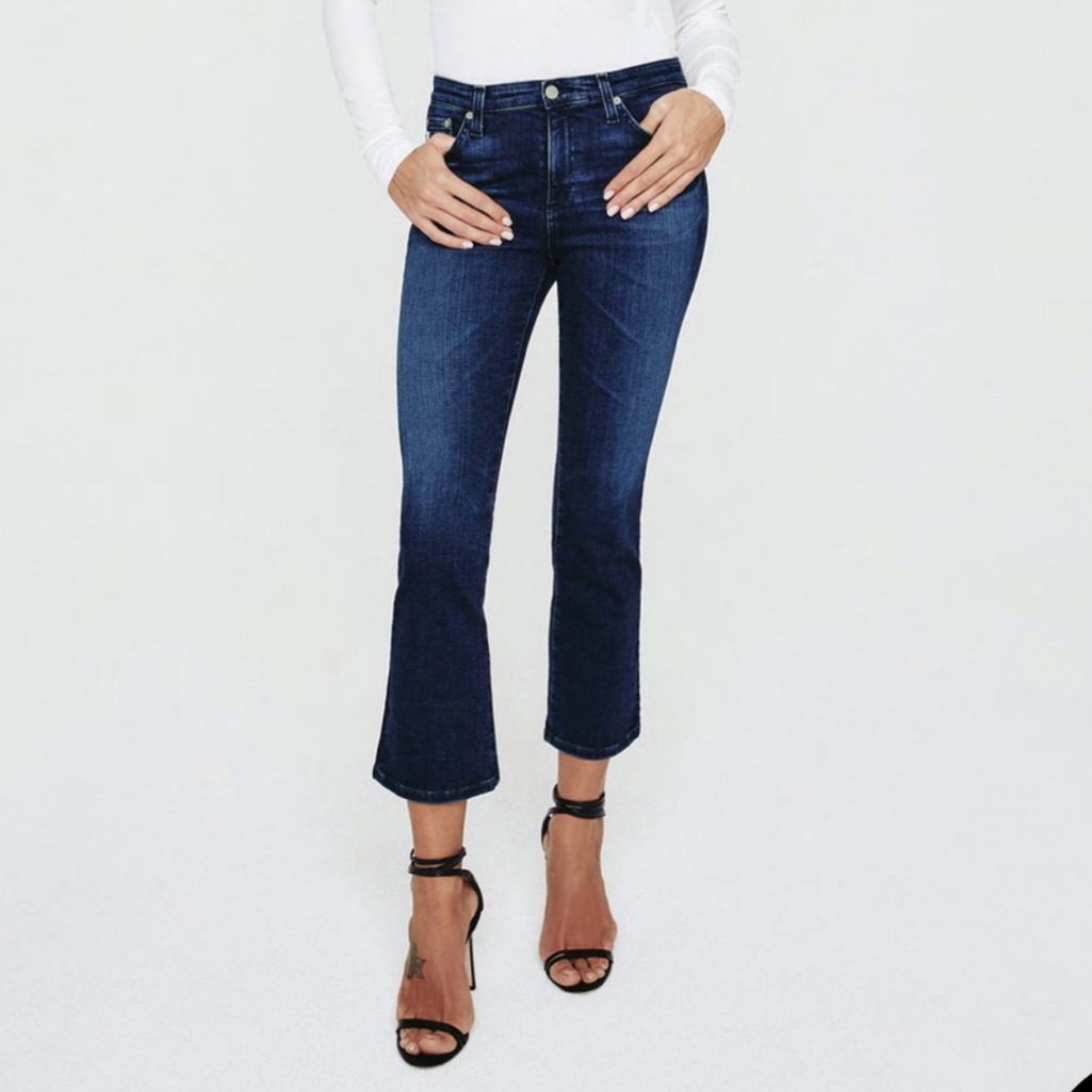 Ag Jodi High Rise Flare Crop Jean